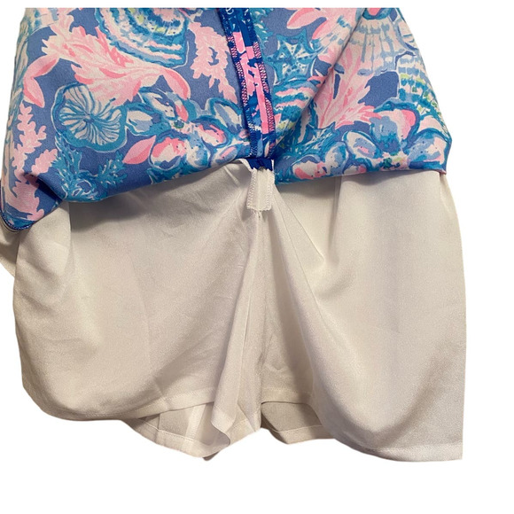 Lilly Pulitzer Jonas Stretch Skort Blue Tang Sitting Seaside Breathable …EUC 🩵 - Picture 10 of 12